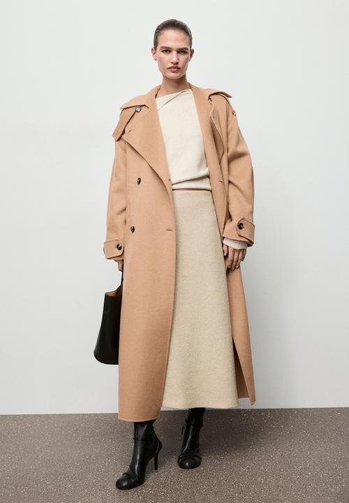 MANGO - Skirt penny - light beige