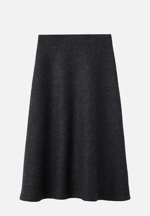 MANGO - Skirt penny - gray