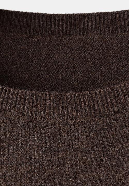 MANGO - Dress nekko - dark brown