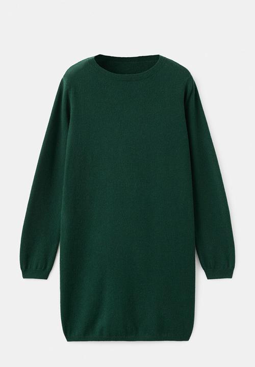 MANGO - Dress nekko - dark green