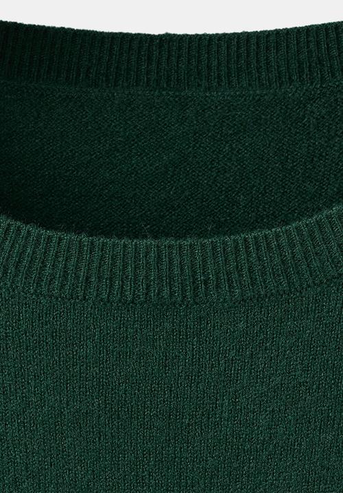 MANGO - Dress nekko - dark green