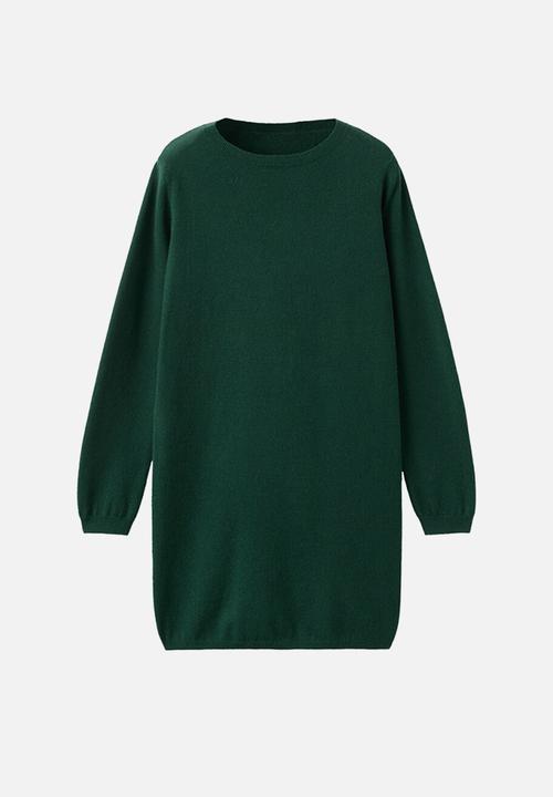 MANGO - Dress nekko - dark green