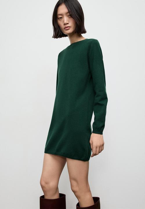 MANGO - Dress nekko - dark green