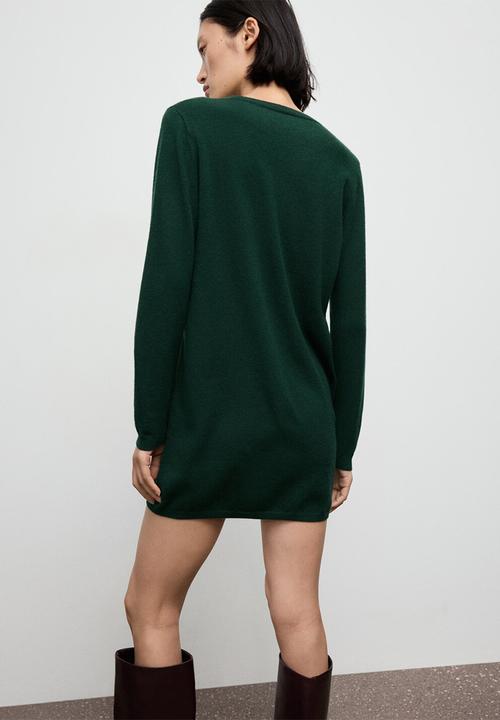 MANGO - Dress nekko - dark green