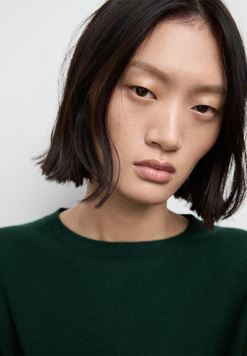 MANGO - Dress nekko - dark green