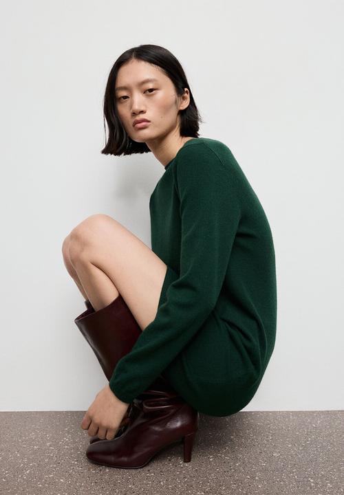 MANGO - Dress nekko - dark green