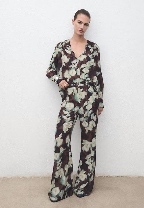 MANGO - Trousers patrik - green