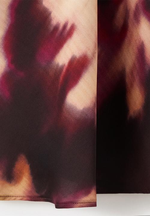 MANGO - Blouse giady - dark red