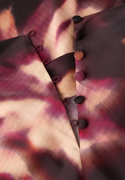 MANGO - Blouse giady - dark red
