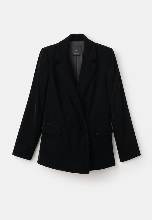 MANGO - Blazer combi - black