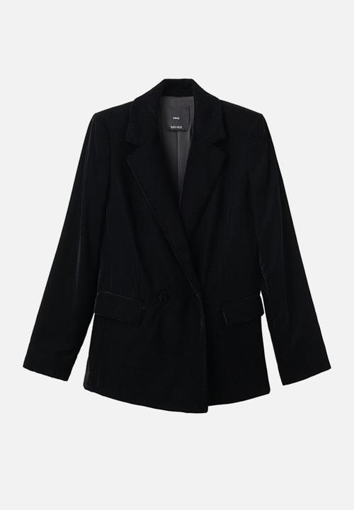MANGO - Blazer combi - black