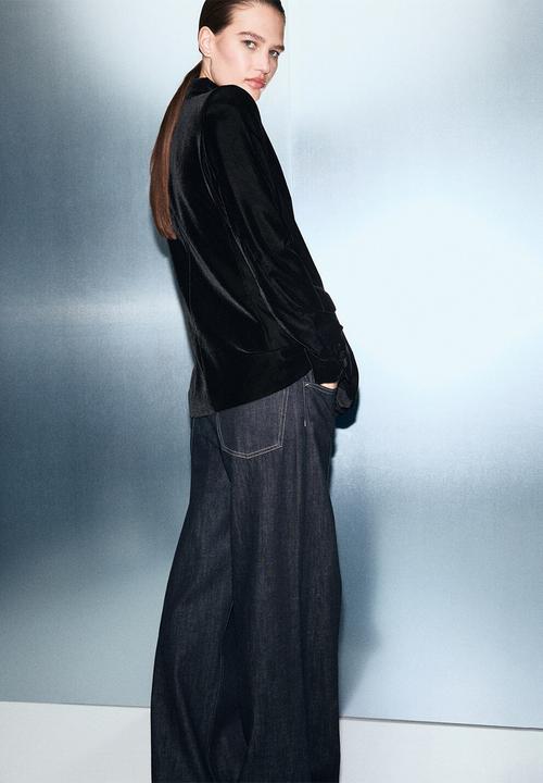 MANGO - Blazer combi - black