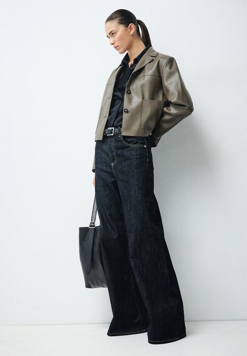 MANGO - Jacket sabi - dark green