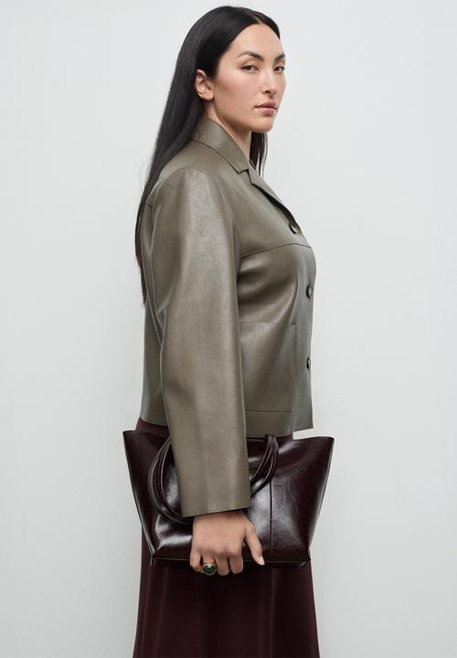 MANGO - Jacket sabi - dark green