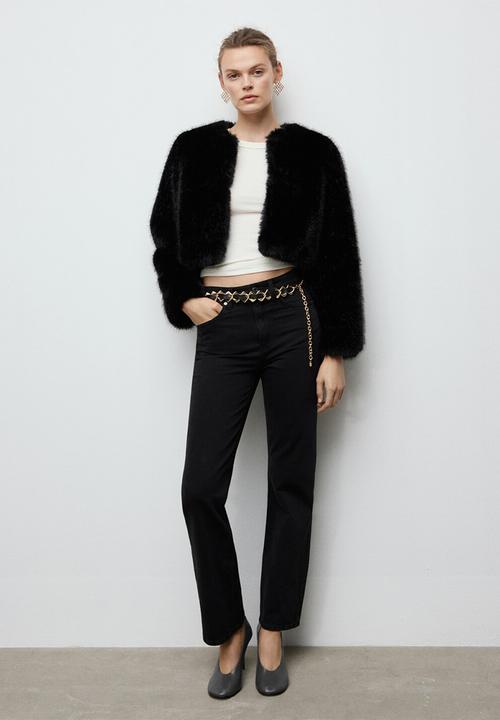 MANGO - Jacket boleta - black