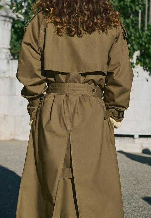 MANGO - Trenchcoat tome - beige & khaki
