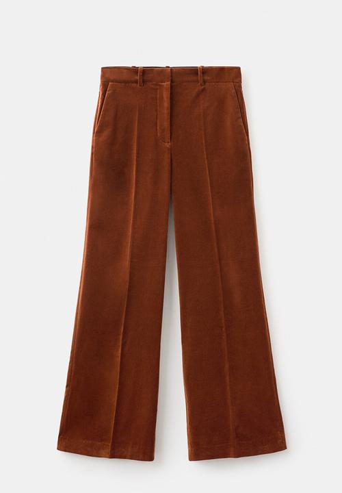 MANGO - Trousers velveton - medium orange