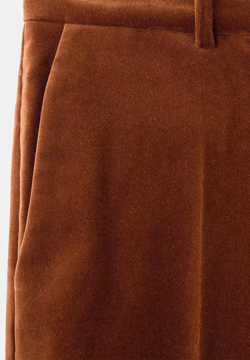 MANGO - Trousers velveton - medium orange