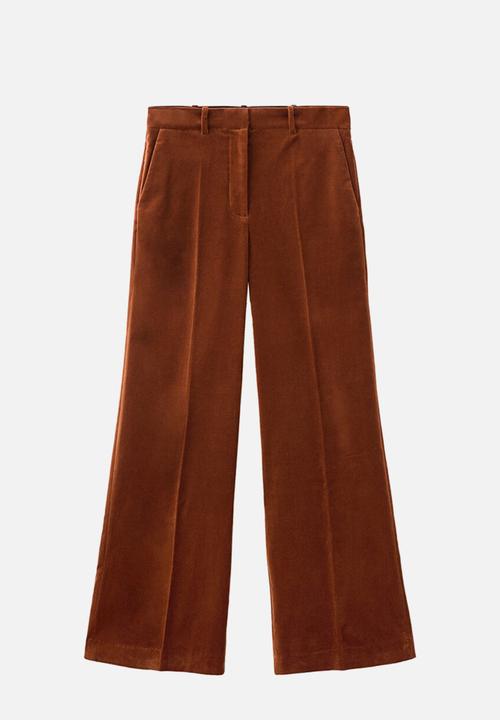 MANGO - Trousers velveton - medium orange