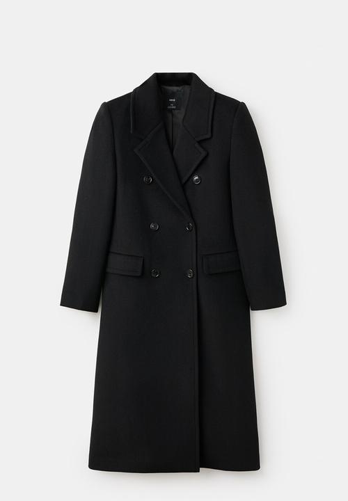 MANGO - Coat eye - black