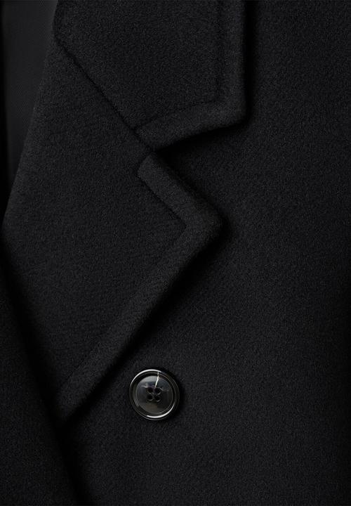 MANGO - Coat eye - black