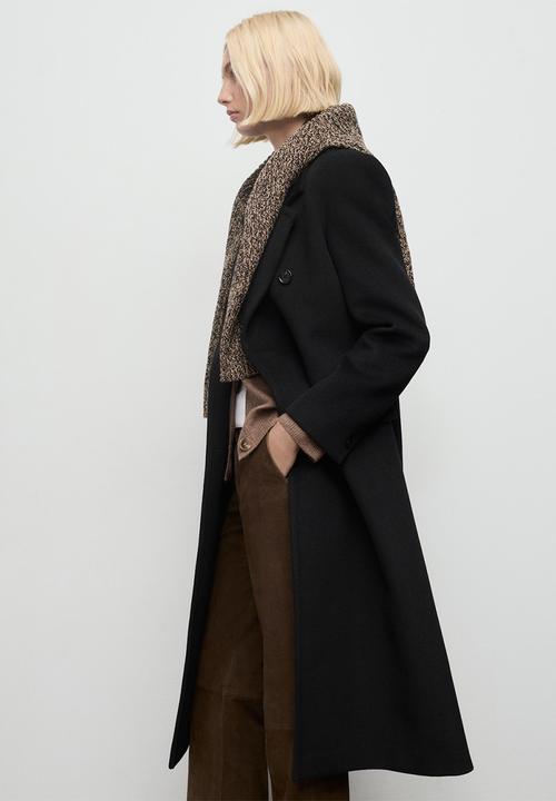 MANGO - Coat eye - black