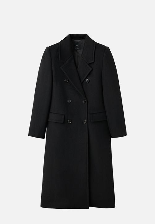 MANGO - Coat eye - black