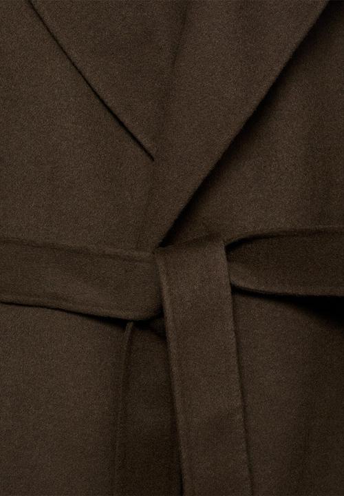 MANGO - Coat batin - beige/khaki