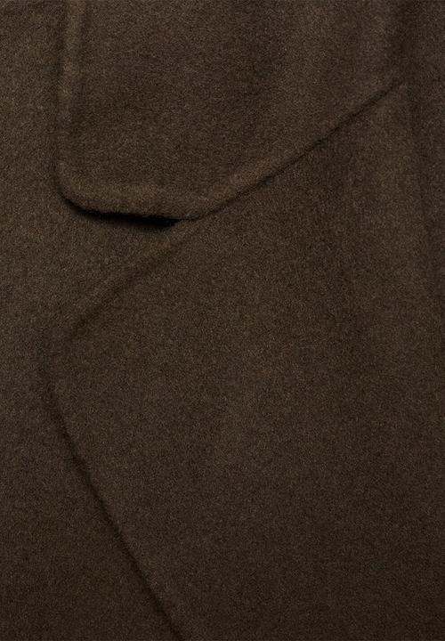 MANGO - Coat batin - beige/khaki