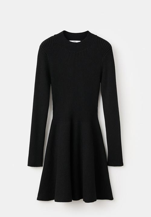 MANGO - Dress peplum - black