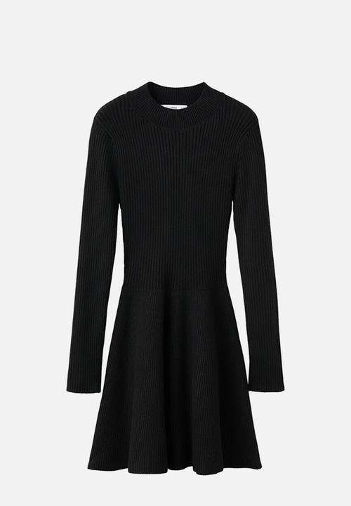 MANGO - Dress peplum - black