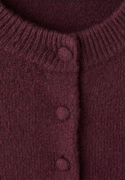 MANGO - Cardigan fleur - dark red