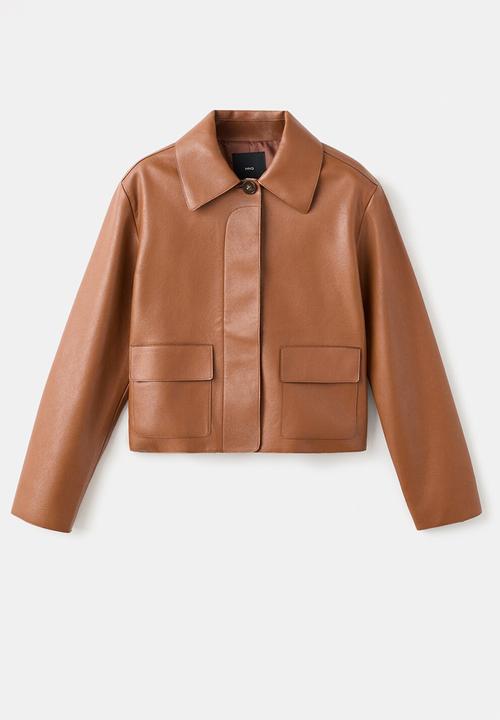 MANGO - Plus jacket sabina - medium brown