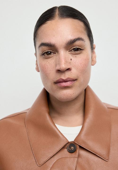 MANGO - Plus jacket sabina - medium brown