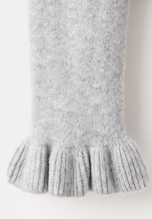 MANGO - Cardigan fleur - medium grey