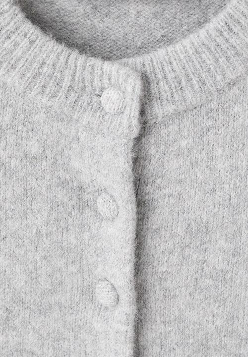 MANGO - Cardigan fleur - medium grey