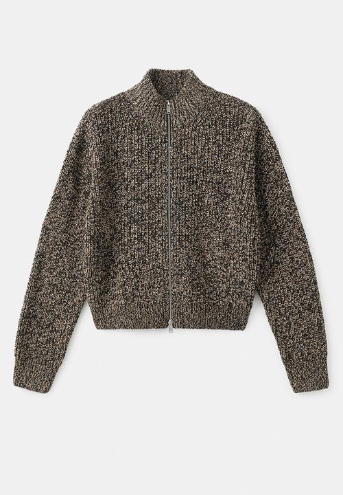 MANGO - Cardigan salty - dark brown