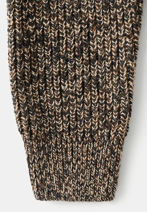 MANGO - Cardigan salty - dark brown