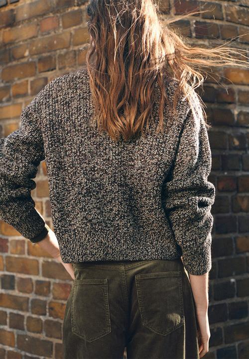 MANGO - Cardigan salty - dark brown
