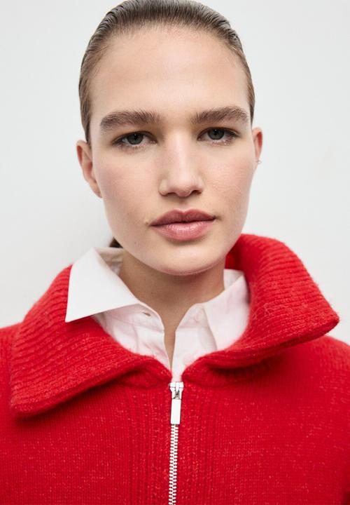 MANGO - Cardigan tomatoe - red
