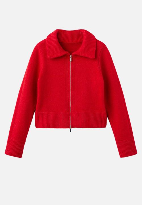 MANGO - Cardigan tomatoe - red