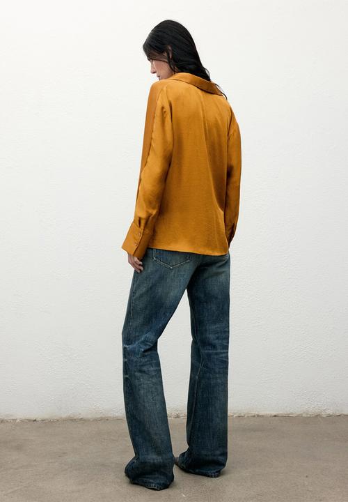MANGO - Shirt mara - medium yellow