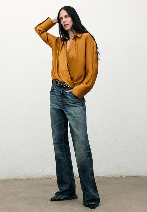 MANGO - Shirt mara - medium yellow