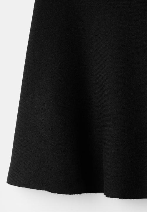 MANGO - Skirt descart - black