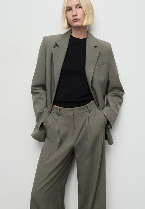 MANGO - Trousers napoli - green