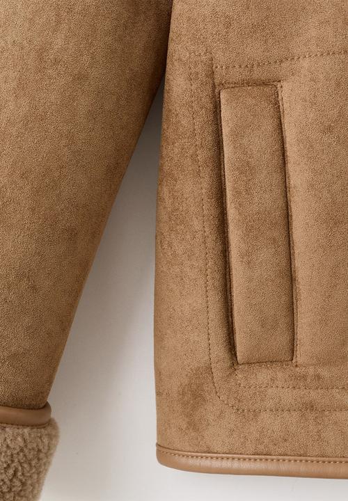 MANGO - Coat dune - medium brown