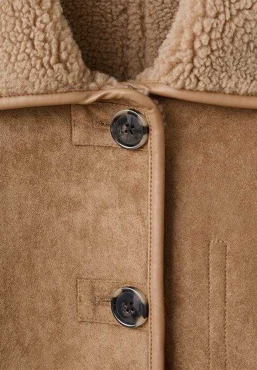 MANGO - Coat dune - medium brown