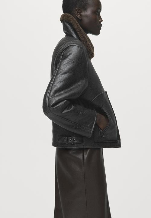 MANGO - Jacket coach - black
