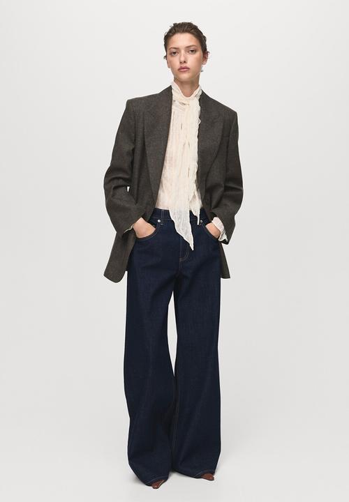 MANGO - Jeans annie - open blue