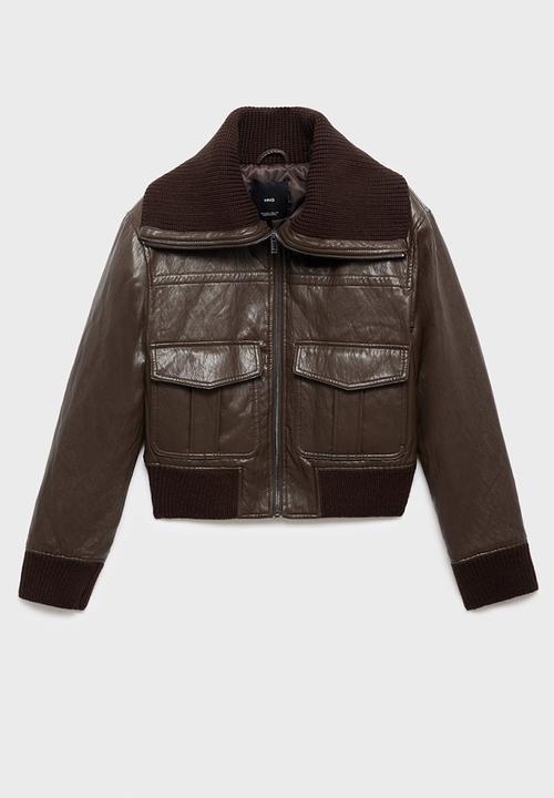 MANGO - Jacket coch - brown